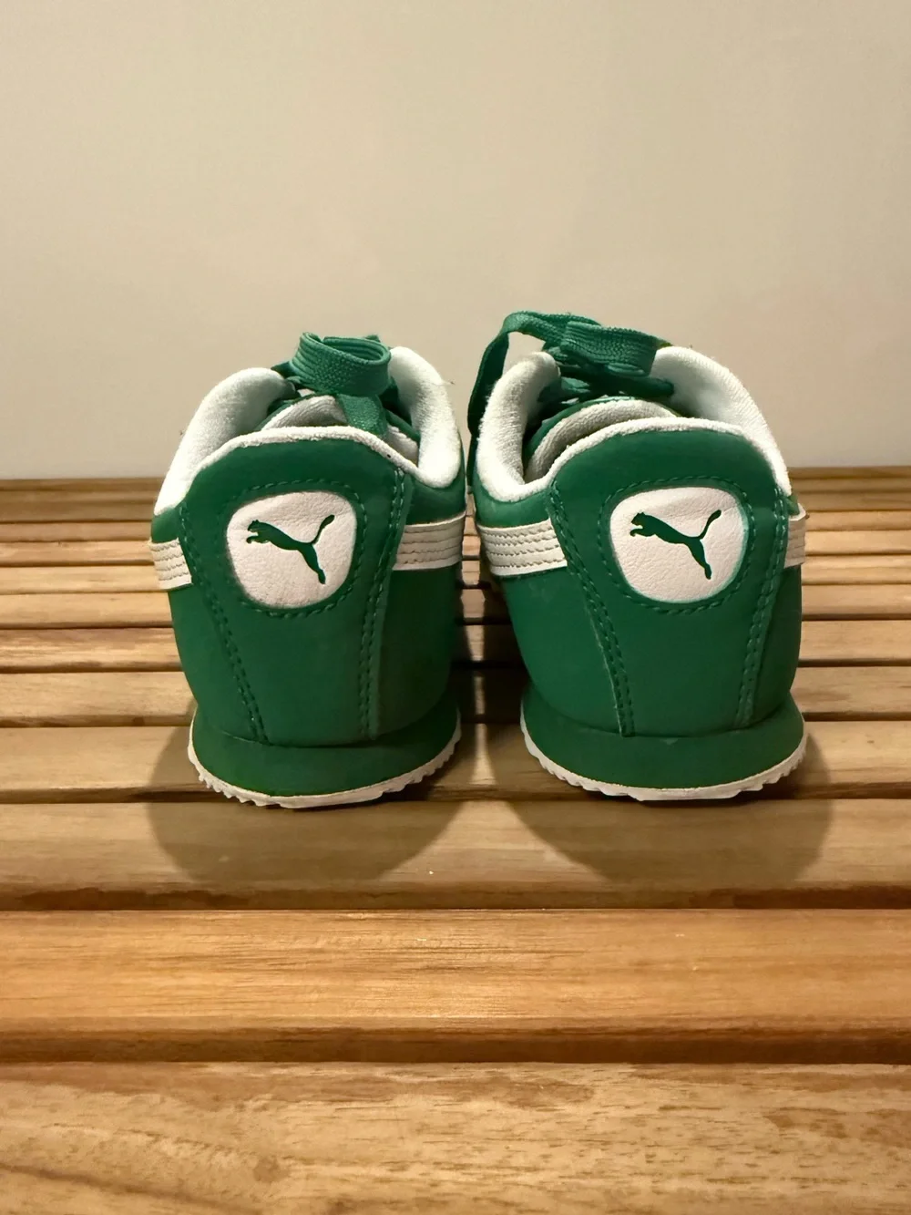 Puma Kids Green Roma Sneakers